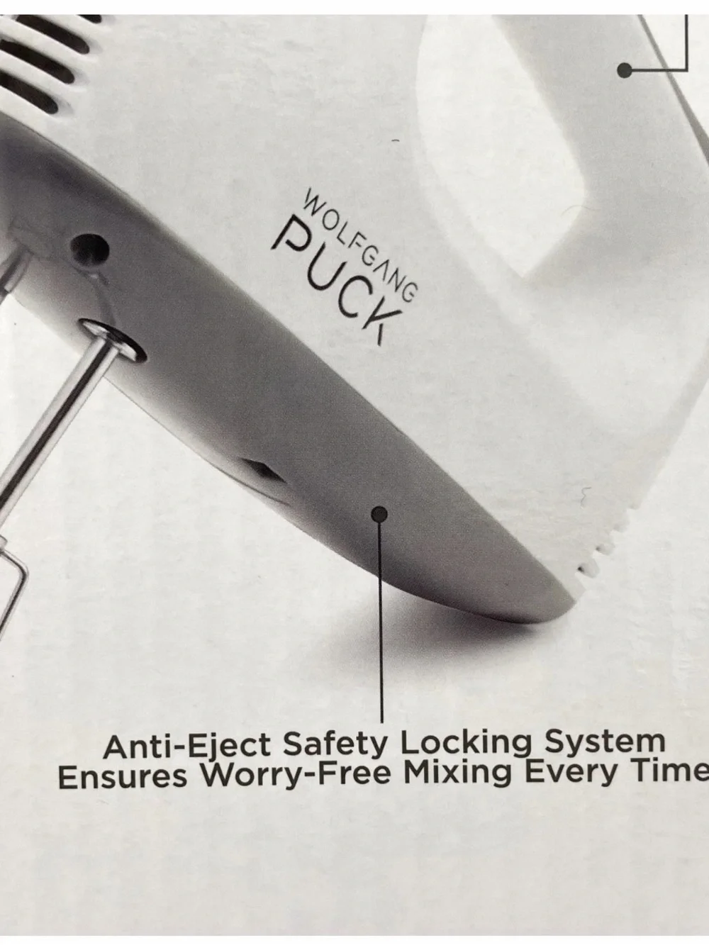 Wolfgang Puck 250W 5-Speed Hand Mixer Set w/ Storage Caddy, Beaters, Hooks